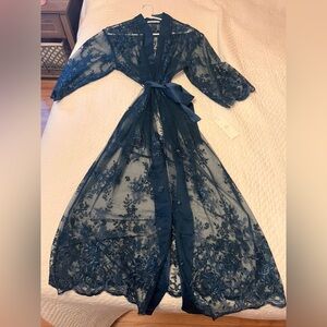 NWT -  Rya collection darling robe in Navy Blue